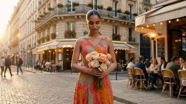 Frame from an AI ad film made for a large Indian real-estate developer